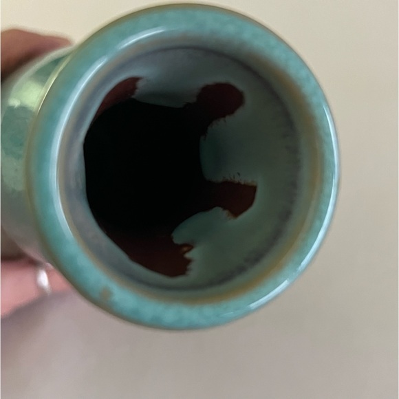 Blue and Brown Glaze Pottery Vase - Picture 5 of 14